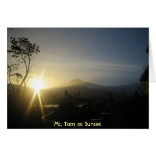 Cartão Mt. Tam no Sunset