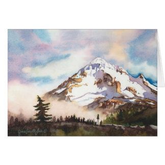 Cartão Mt. Vazio de Oregon da capa