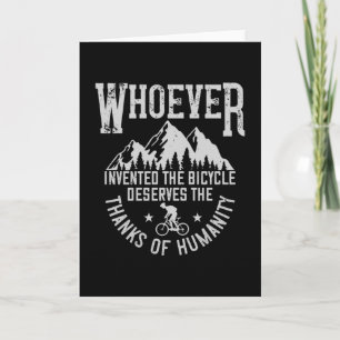 Cartão MTB - Quem Inventou A Bicicleta
