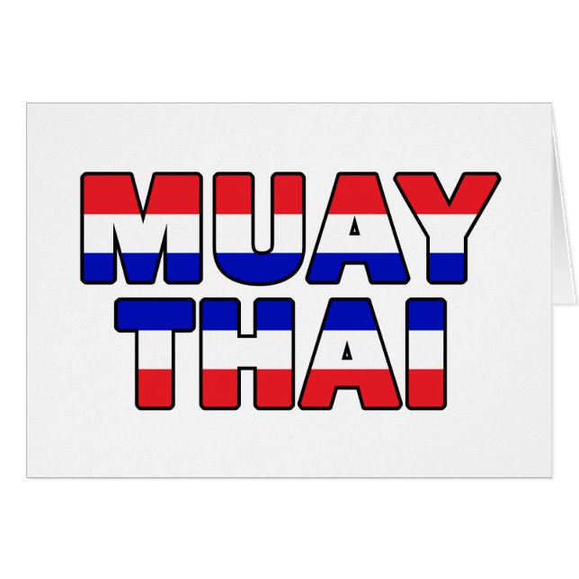 Cartão Muay Thai (Frente Horizontal)
