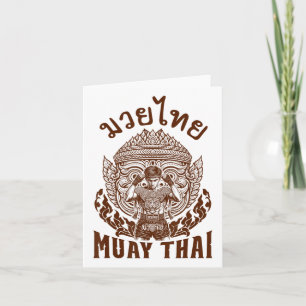 Cartão Muay Thai Boxer Boxer Lover Thai Boxing Tailândia