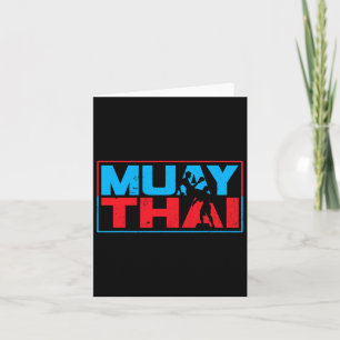 Cartão Muay Thai Fighter Boxando Artes Marciais Hob