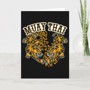 Cartão Muay Thai Kickboxing, Tigres Muay Thai, Muay Thai