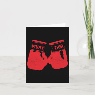 Cartão Muay Thai Martial Arts Tailandês Boxando treinador