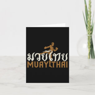 Cartão Muay Thai Martial Arts Tailandesa Boxer Trainer Am