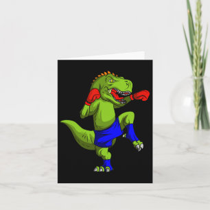 Cartão Muay Thai Mma Fighter T-rex Mixing Arte Marcial Co