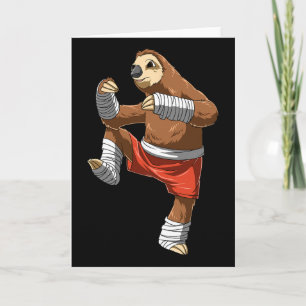 Cartão Muay Thai Sloth - Boxe Tailandesa e Kickboxing