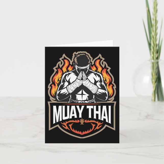 Cartão Muay Thai - Tailandês Boxing Mma (Frente)