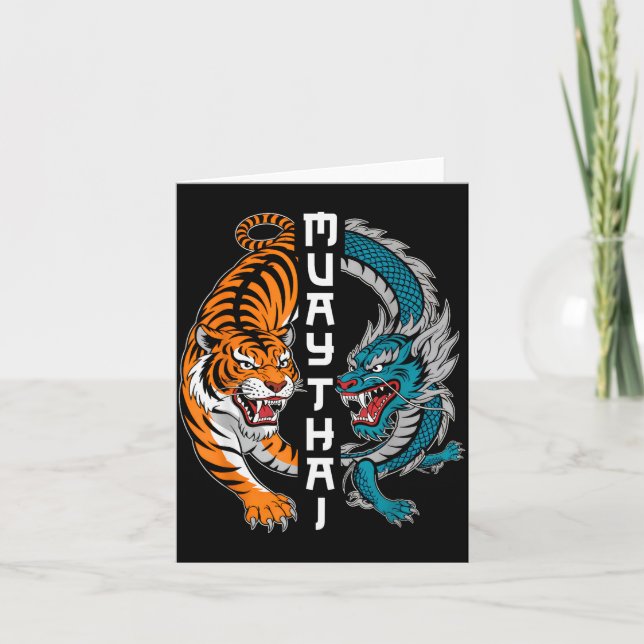 Cartão Muay Thai Thailand Boxing Muay Thai Fan Men Women  (Frente)