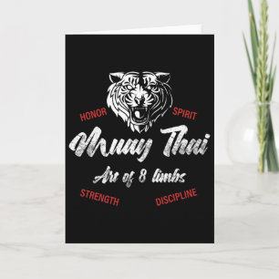 Cartão Muay Thai Tiger - Boxe Tailandesa Tigre e Kickboxi
