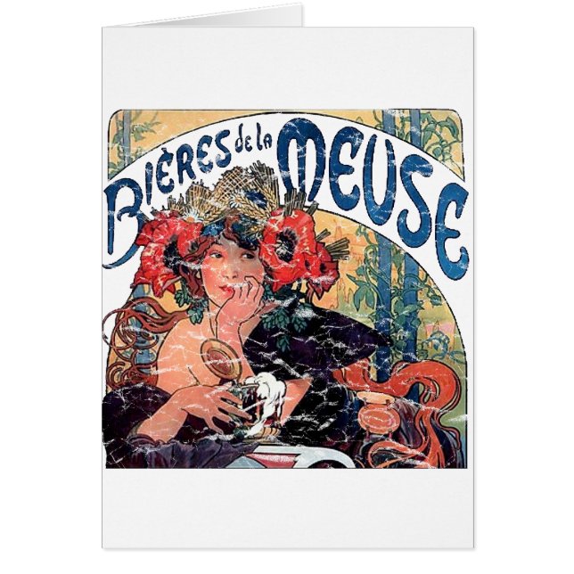 Cartão Mucha-Muse -1860 - angustiado (Frente)