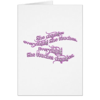 Cartão muda tudo que toca - no fulgor roxo