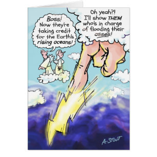 Cartão Mudança climática!