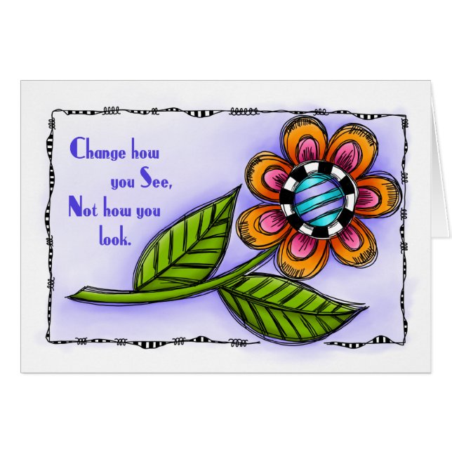 Cartão Mudar Como Vê (Frente Horizontal)