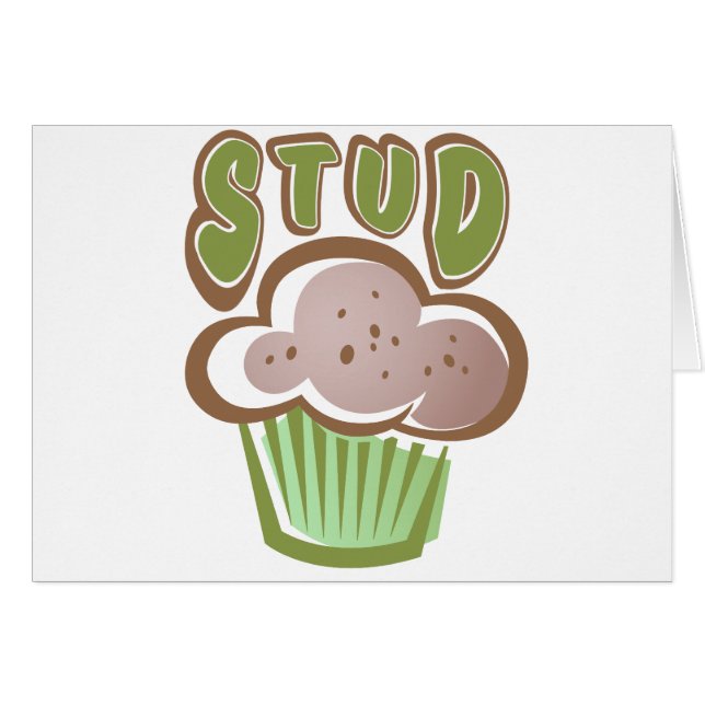 Cartão Muffin do parafuso prisioneiro (Frente Horizontal)