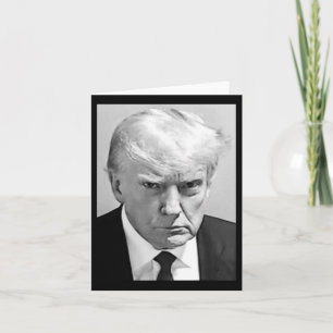 Cartão Mug Shot - Donald Trump Mug Shot