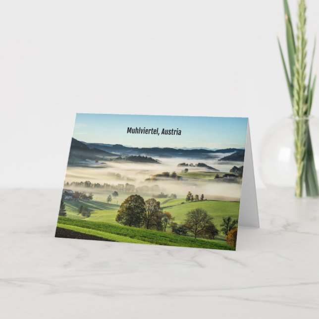 Cartão Muhlviertel, Áustria (Frente)