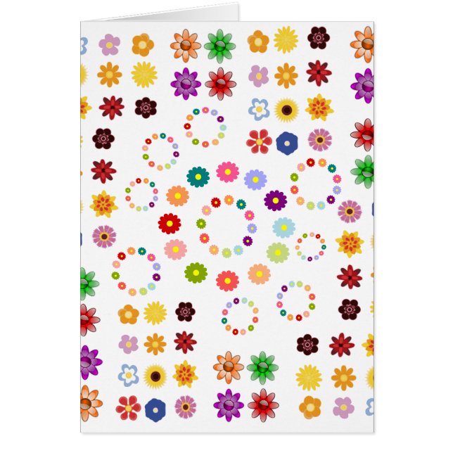 Cartão Muitas Flores (Frente)