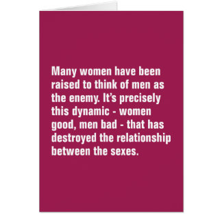 Cartão Muitas mulheres foram aumentadas para pensar dos