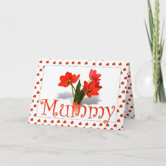 Cartão Muitas tulipas para Mãe no Domingo da Mãe