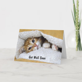 Cartão Muito Em Breve Tabby Kitten Laranja