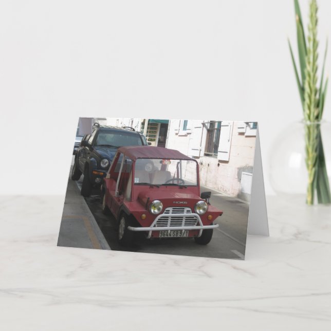 Cartão Muito Em Breve - Vintage Emergency Car (Frente)