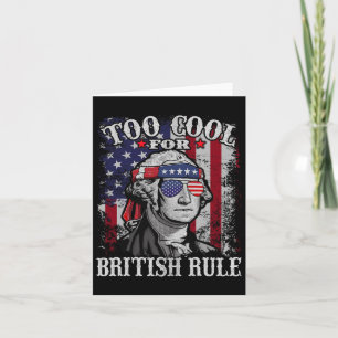 Cartão Muito Legal Para a Regra Britânica - Bandeira Amer