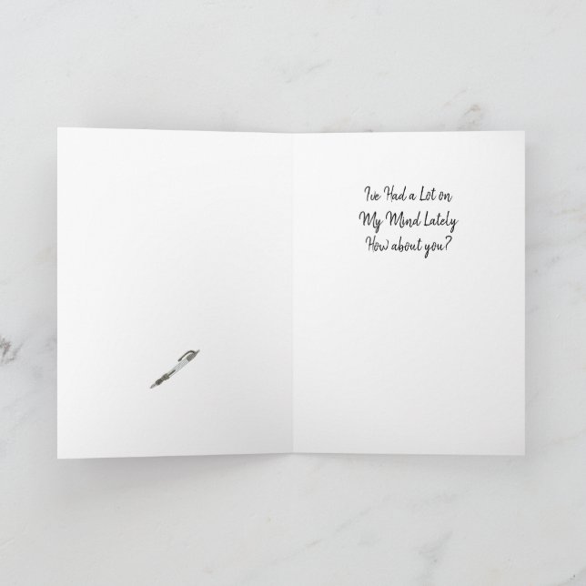 Cartão Muito Na Minha Mente (Interior)