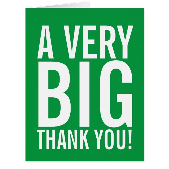 Cartão Muito Obrigado (Frente)