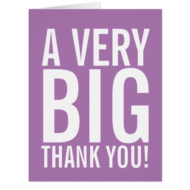 Cartão Muito Obrigado (Frente)