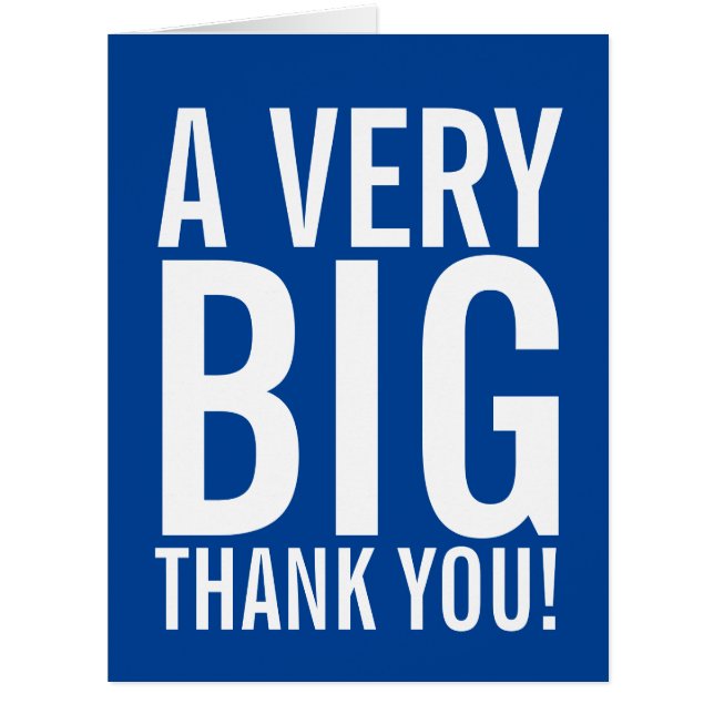 Cartão Muito Obrigado (Frente)