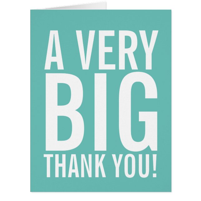 Cartão Muito Obrigado (Frente)