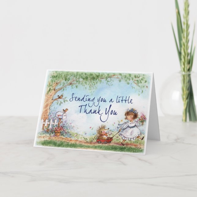 Cartão Muito Obrigado. (Frente)