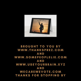 Cartão Muito obrigado, Senhor Presidente Joe Biden