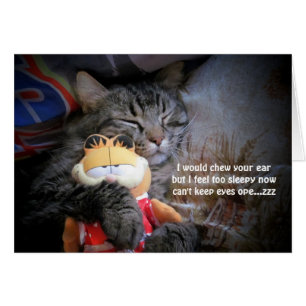 Cartão muito sonolento haiku