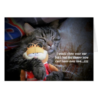 Cartão muito sonolento haiku