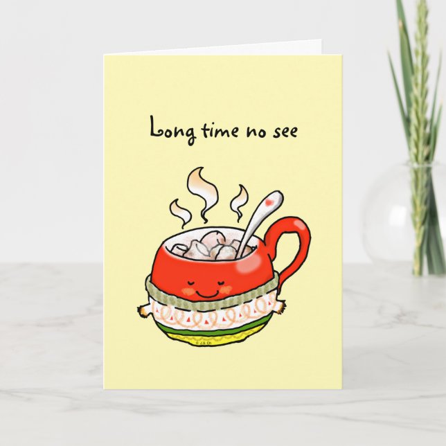 Cartão muito tempo sem ver (Frente)