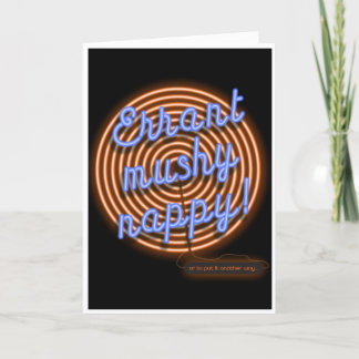 Cartão Muitos felizes retornam anagrama engraçado