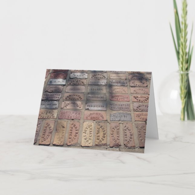 Cartão Muitos Tijolos Antigos (Frente)