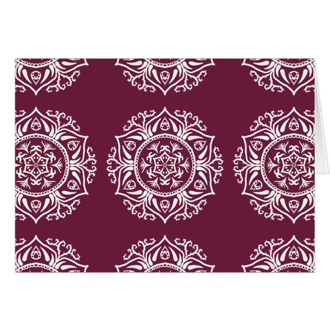 Cartão Mulberry Mandala (Frente Horizontal)