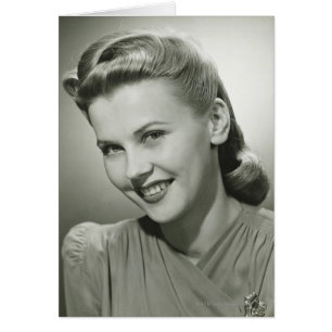 Cartão Mulher 2 de sorriso