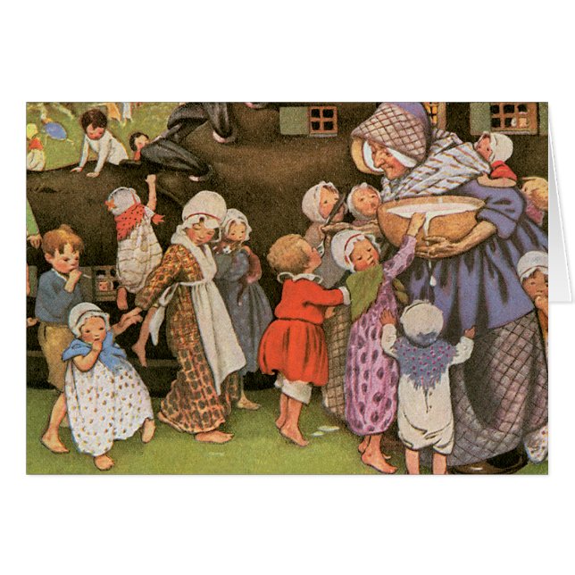 Cartão Mulher adulta nos calçados (Frente Horizontal)