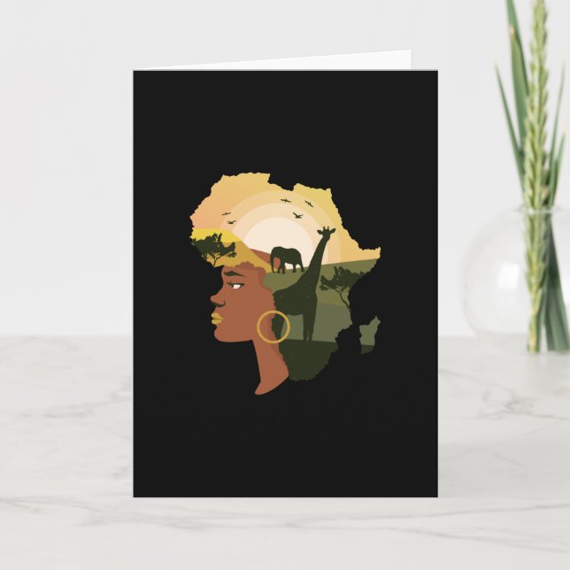 Cartão Mulher África (Frente)