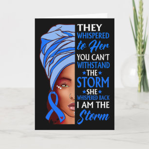 Cartão Mulher Africana Afro Eu Sou A Tempestade Conscient