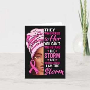 Cartão Mulher Africana Afro Eu Sou O Cancer De Tempestade
