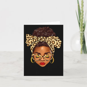 Cartão Mulher afro coque sujo vida gigi dia das mães pret