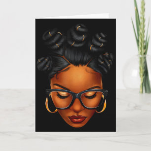 Cartão Mulher Afro Negra História Negra Africana Mês Mela
