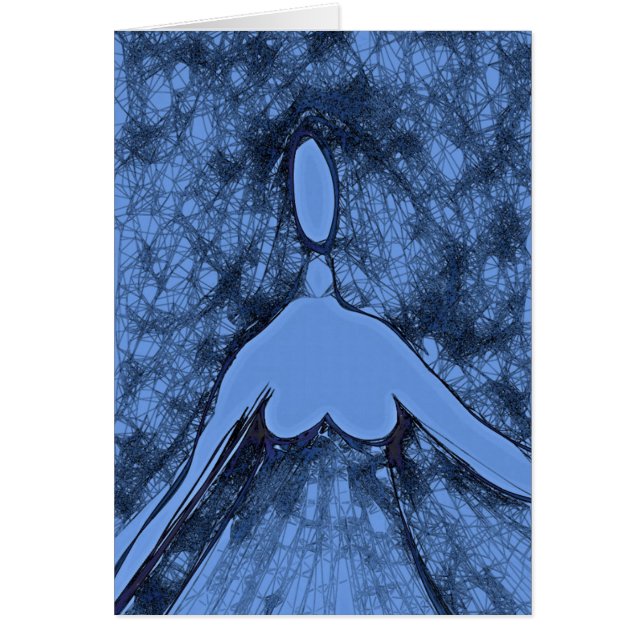 Cartão Mulher Azul (Frente)