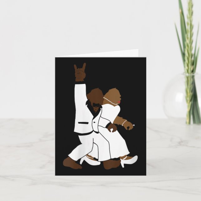 Cartão Mulher Bigfoot Rock N Roll Novas Casas Presente F (Frente)