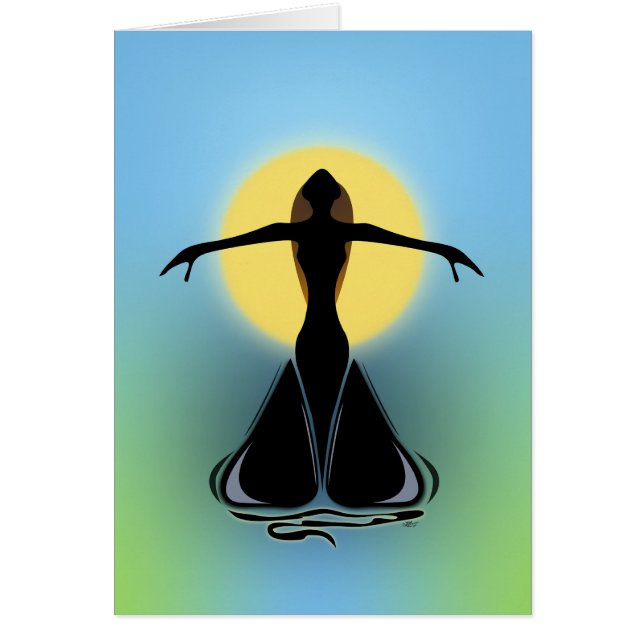 Cartão Mulher Blooming (Frente)